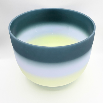 Amethyst + Citrine + Sapphire Alchemical Fusion Gemstone Quartz Crystal Singing Chakra Bowl designed by Dr. Paul Hubbert for Sound Healing