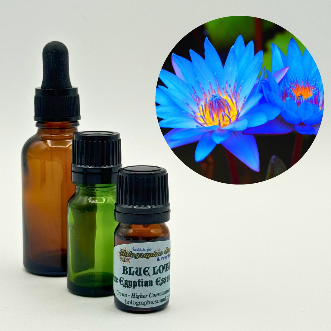 Blue Lotus crown chakra oil 100% Pure Egyptian Essential Oil hand picked by Dr. Paul Hubbert during his journeys in Egypt direct from Cairo and  sacred oil alchemist.
