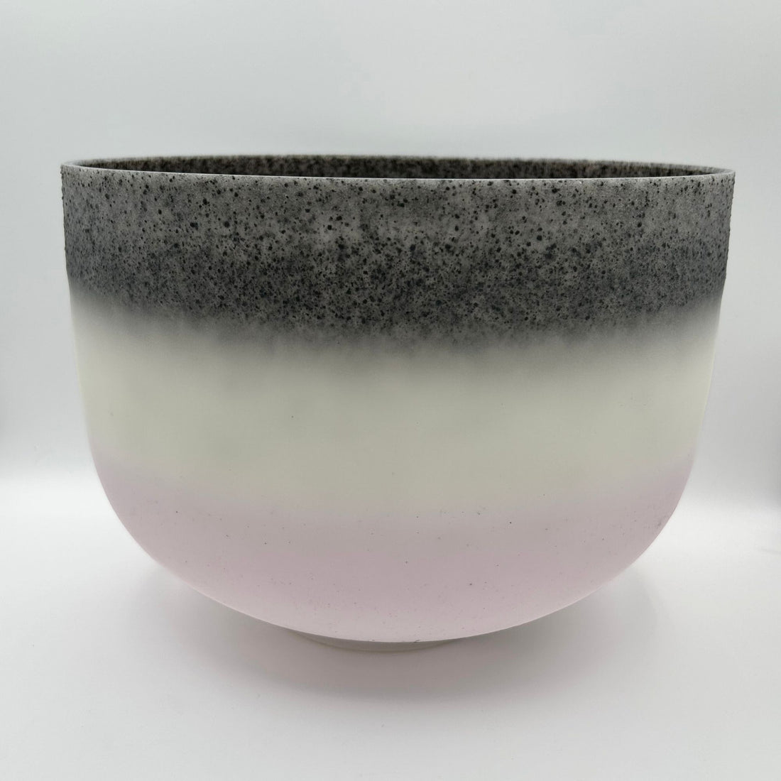 Citrine + Morganite + Obsidian Alchemical Fusion Gemstone Quartz Crystal Singing Chakra Bowl designed by Dr. Paul Hubbert for Sound Healing