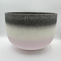 Citrine + Morganite + Obsidian Alchemical Fusion Gemstone Quartz Crystal Singing Chakra Bowl designed by Dr. Paul Hubbert for Sound Healing