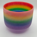 Rainbow Gemstone Quartz Crystal Singing Bowl designed by Dr. Paul Hubbert for Sound Healing Chakra Balance
