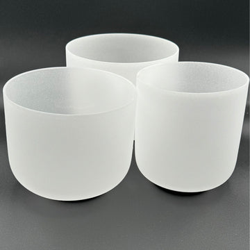 Original Frosted  Quartz Chakra Bowl Sets