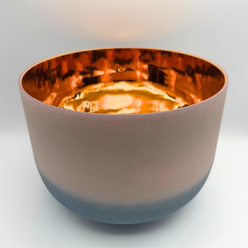 24kt GOLD + Morganite + Sapphire ✨ Alchemical Fusion Crystal Bowl