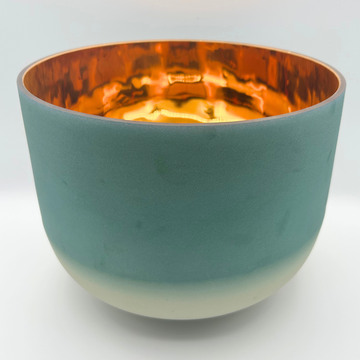 24kt GOLD + Citrine + Emerald ✨ Alchemical Fusion Crystal Bowl