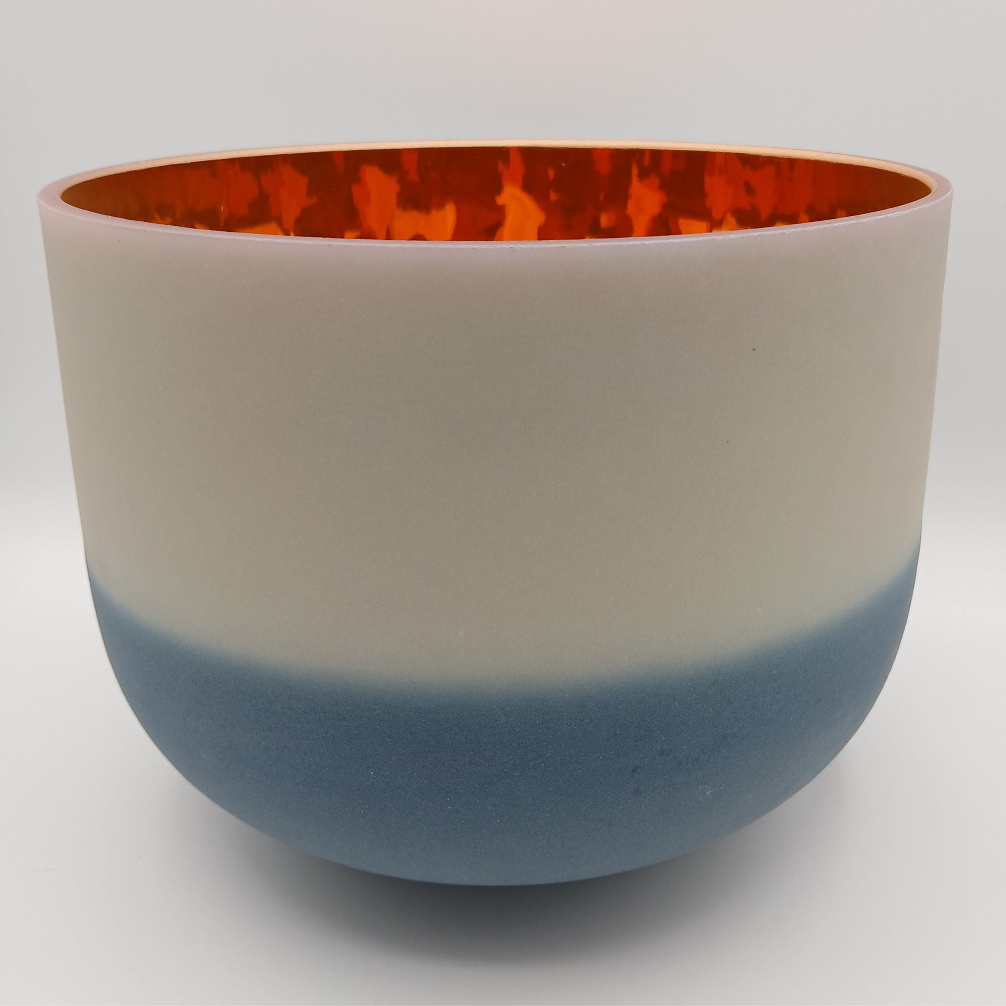 10" F Premium 24kt GOLD Citrine + Sapphire Alchemical Fusion Gemstone Quartz Crystal Singing Chakra Bowl designed by Dr. Paul Hubbert for Sound Healing