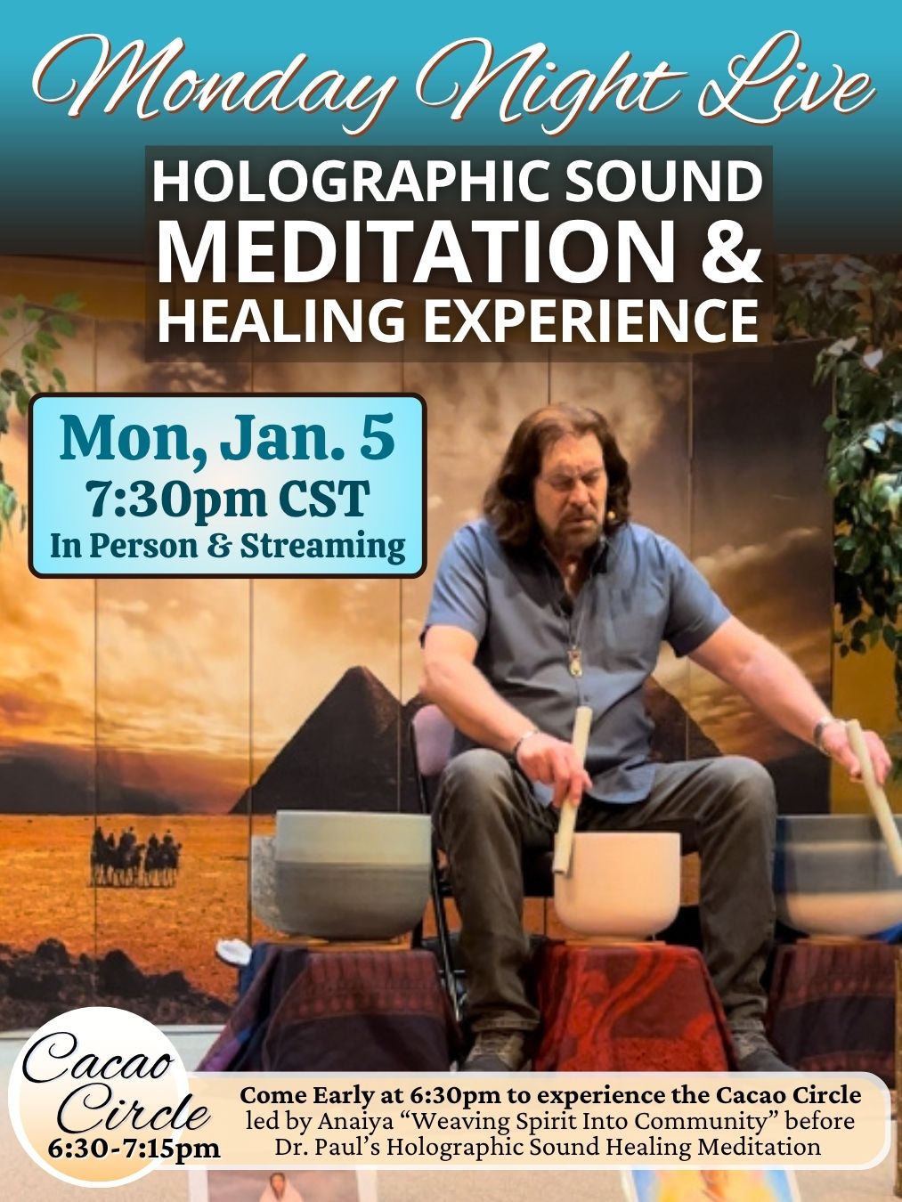 January 5, 2026 - MONDAY NIGHT LIVE! Meditation