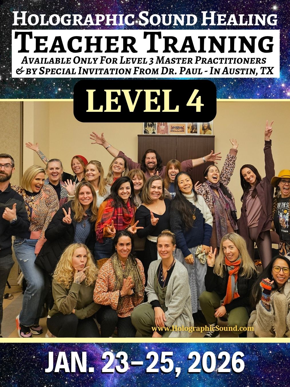 January 23-25, 2026 - HOLOGRAPHIC SOUND HEALING Teacher Certification Training - Austin, TX