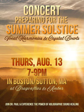 August 13, 2026 - CONCERT, Preparing for the Summer Solstice