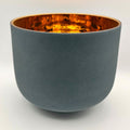 Premium 24kt GOLD + Sapphire Alchemical Fusion Gemstone Quartz Crystal Singing Bowl designed by Dr. Paul Hubbert for Sound Healing