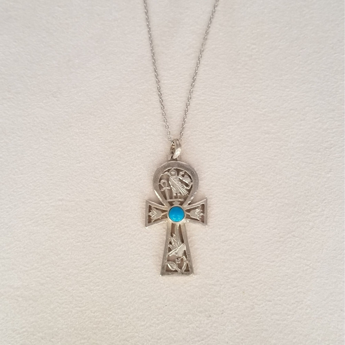 Ankh Turquoise Pendant