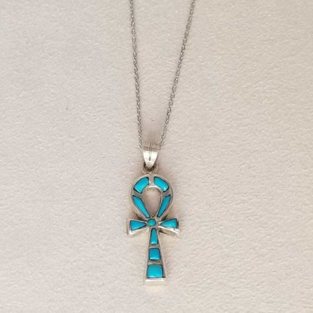 Ankh Turquoise Pendant