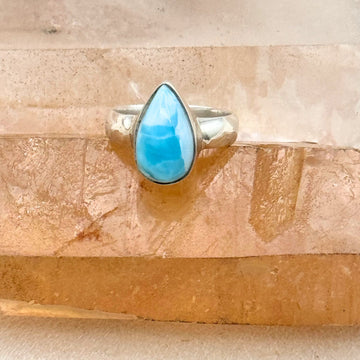 Larimar Pear Ring