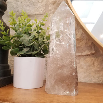 Tall Smoky Quartz Crystal Tower