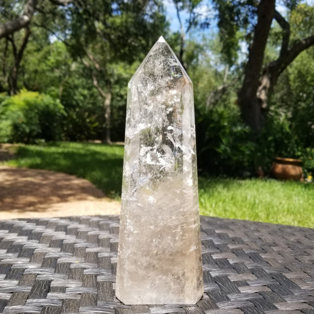 Tall Smoky Quartz Crystal Tower